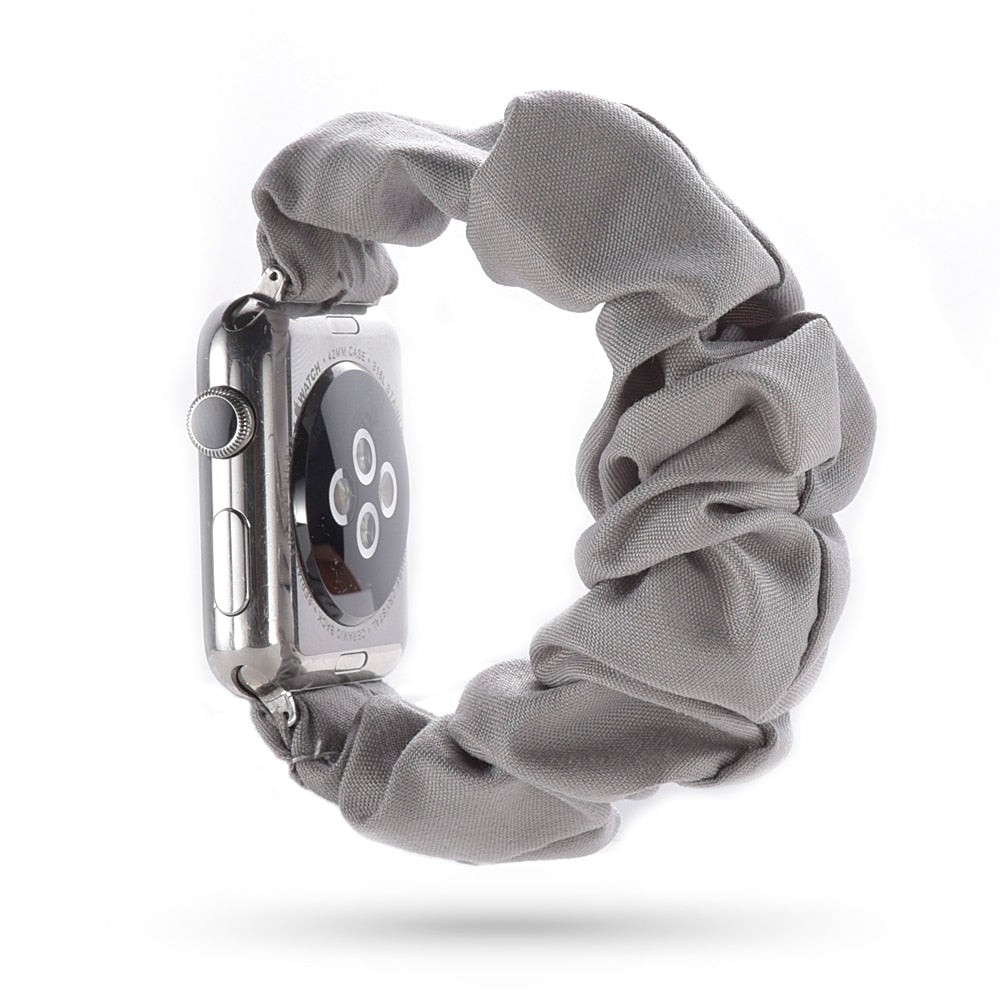 <transcy>Apple Watch bracelet "Silk scrunchies band"</transcy>