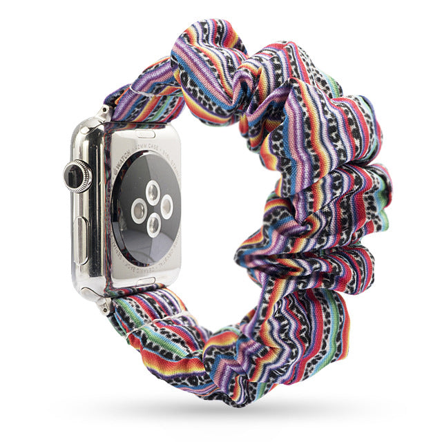 <transcy>Apple Watch bracelet "Silk scrunchies band"</transcy>