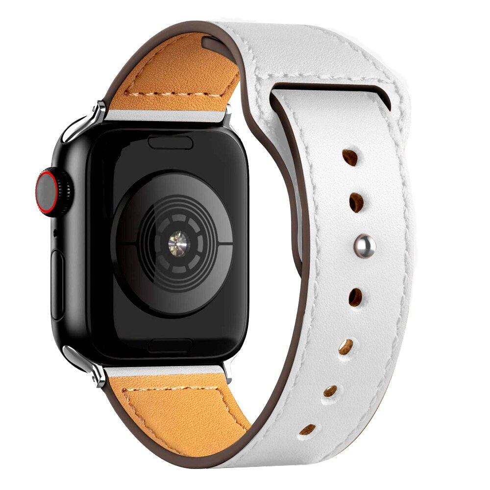 <transcy>Apple Watch bracelet "Smart Leather"</transcy>