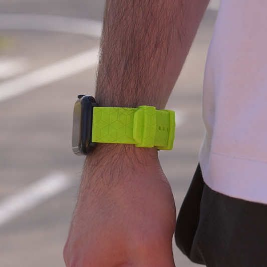 Watchloops Haxagon Silikon Armband passend für Apple Watch