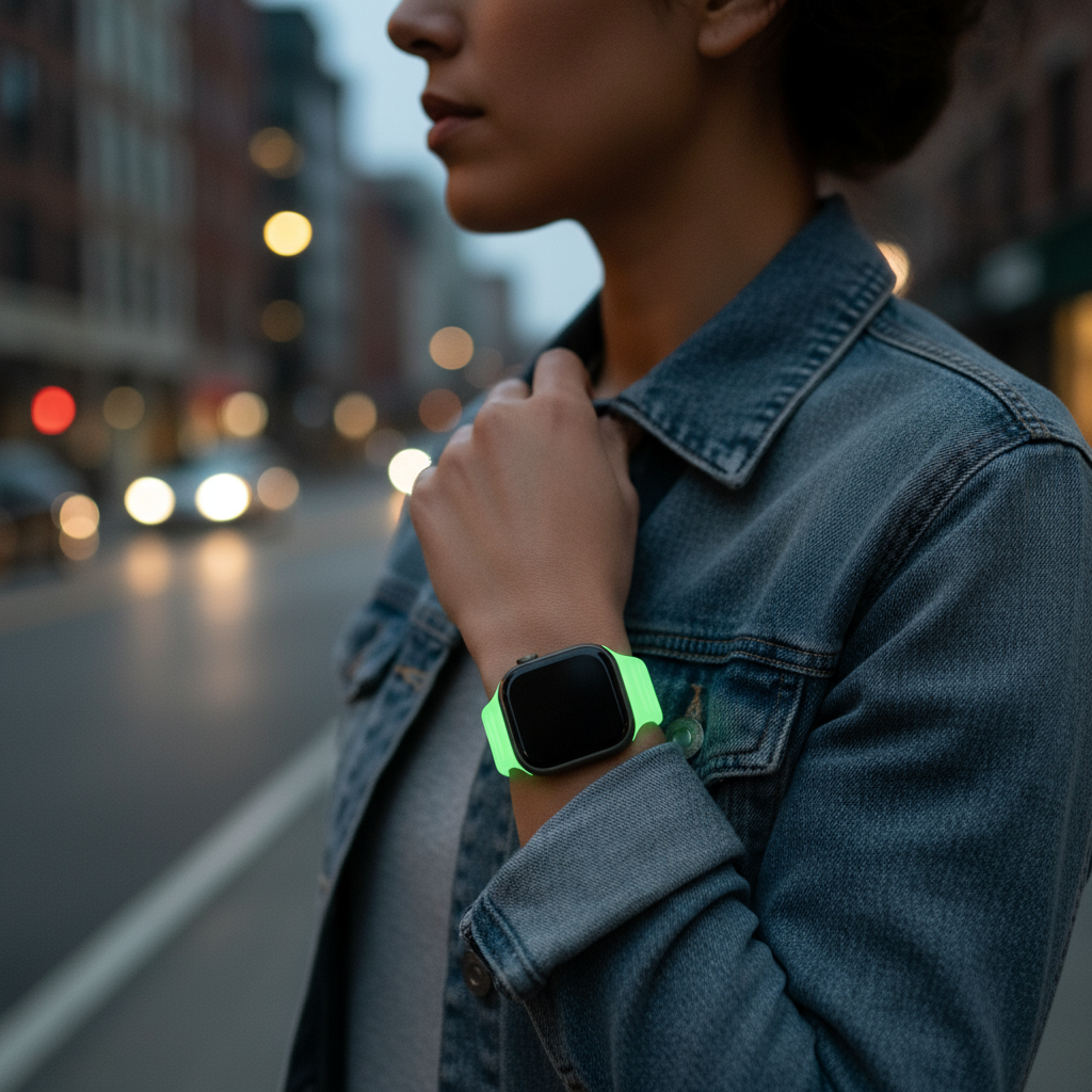 Watchloops Glow Band für Apple Watch – Leuchtendes Sportarmband