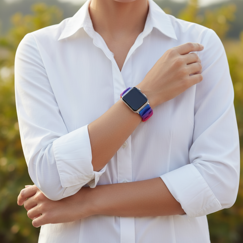 Watchloops Silk Scrunchies Band Armband für Apple Watch