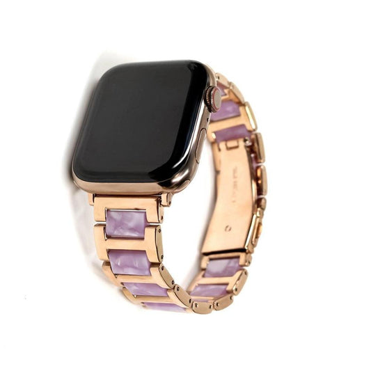 Watchloops Edelstein Gold Armband passend für Apple Watch