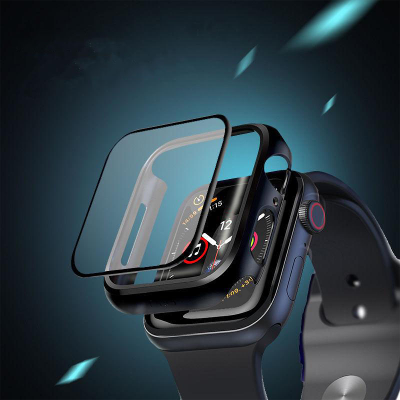 Apple Watch PU Schutzhülle mit Glas