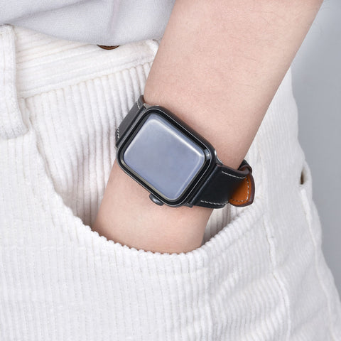 <transcy>Apple Watch bracelet "Classic Leather"</transcy>