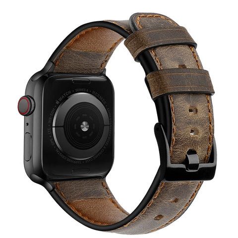 <transcy>Apple Watch bracelet "retro cattle leather"</transcy>