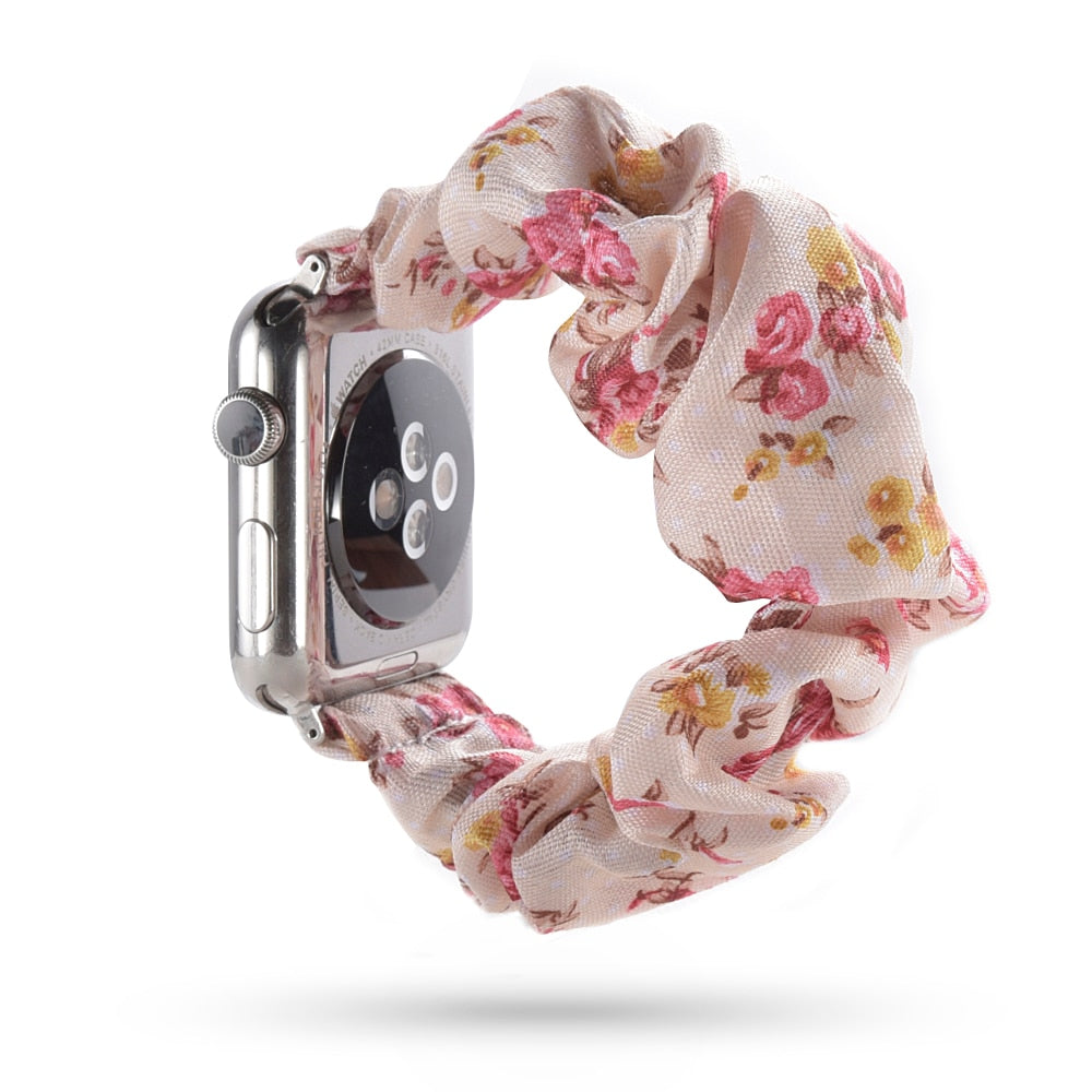 <transcy>Apple Watch bracelet "Silk scrunchies band"</transcy>