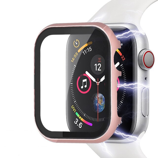 Apple Watch Schutzglas mit Aluminium Rahmen